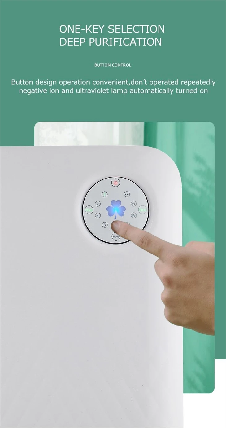 BK-02A Standing Home Air Purifier With HEPA