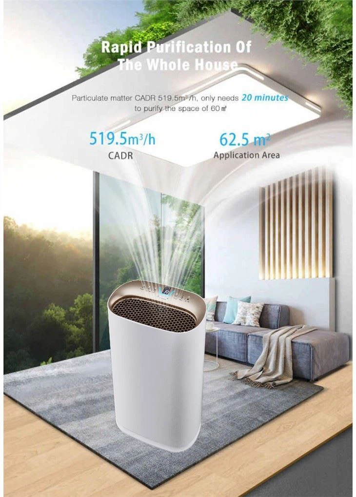 Touch Panel Air Sensor Air Purifier Latest